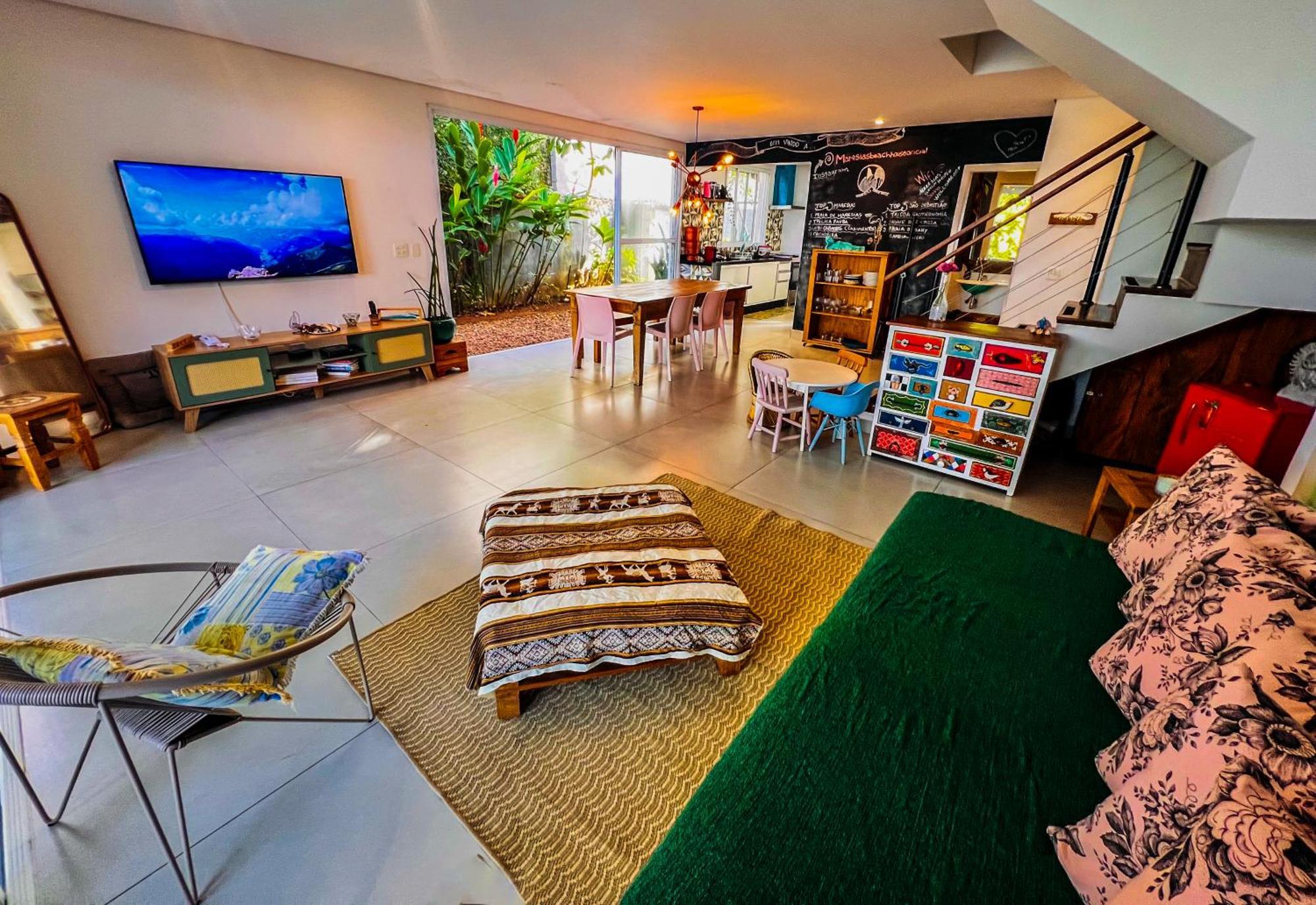 サンセバスチャン C7, Casa Vibrante, Pe Na Areia De Maresiasヴィラ エクステリア 写真